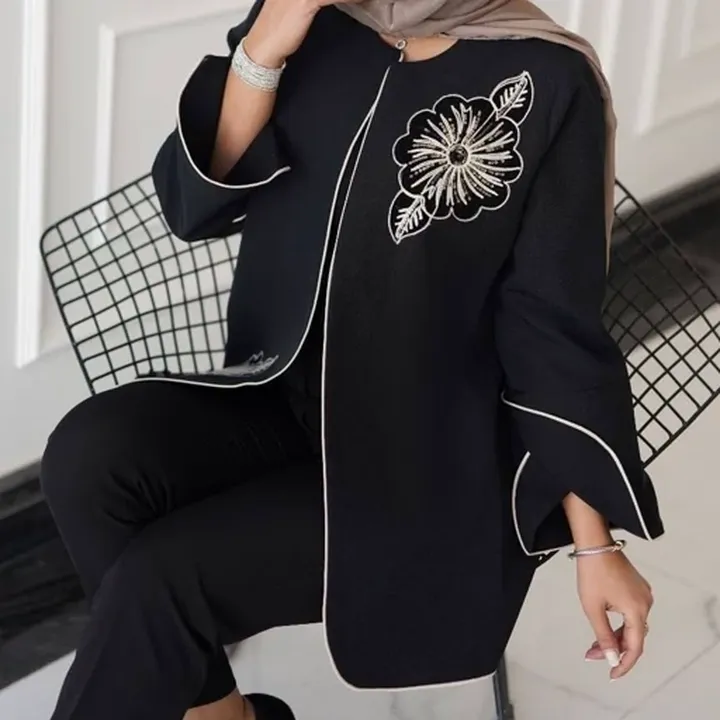  کت مزونی نیکا جنس مازراتی اعلا با خرجکار گلدوزی شده