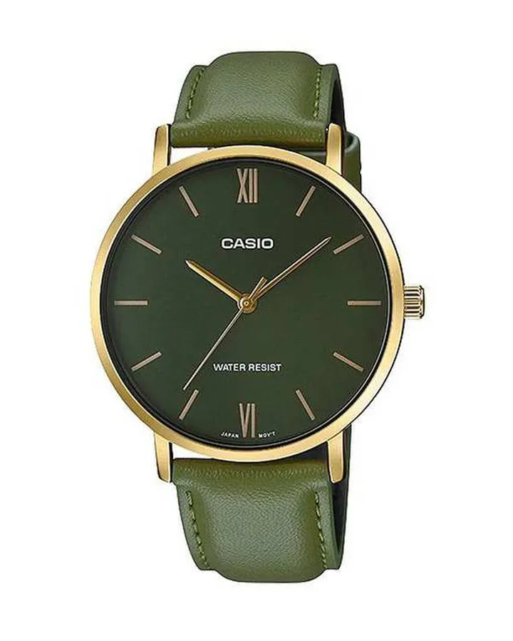 ساعت مچی مردانه عقربه ای کاسیو Casio مدلMTP-VT01GL-3BUDF