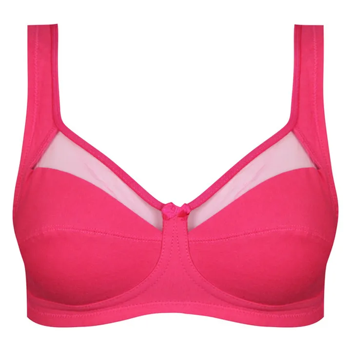 سوتین زنانه اما مدل بدون فنر کد 4928-4100 رنگ سرخا...