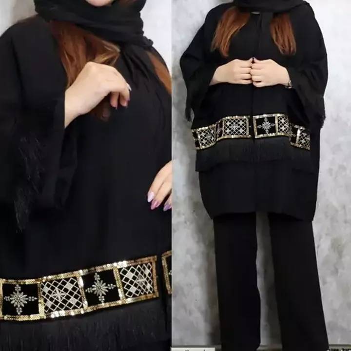 مانتو سایز بزرگ مدل پروانه پارچه کرسپو درجه یک