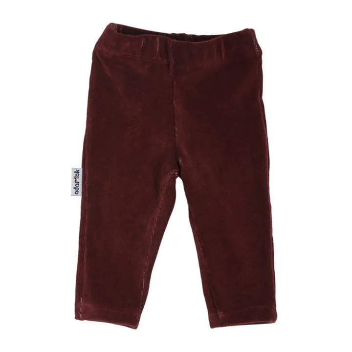 شلوار نوزادی آدمک کد 28600 رنگ زرشکی