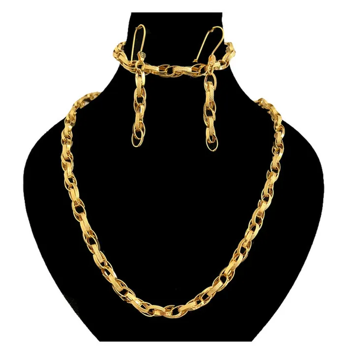 نیم ست طلا 18 عیار زنانه دوست خوب مدل Dk1060