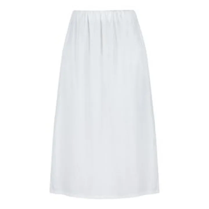 دامن زنانه پپا مدل جیبدار کد Midi رنگ سفید
