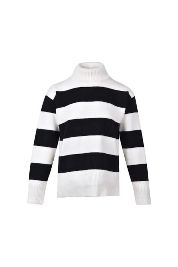 بافت یقه اسکی راه راه