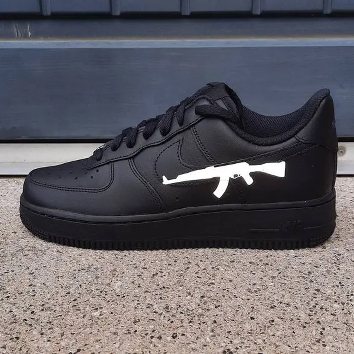 کفش اسپرت کاستوم کتونی ایرفورس air force طرح Reflective AK-47 نایک nike