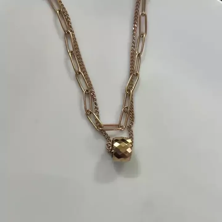 گردنبند رزگلد استیل3