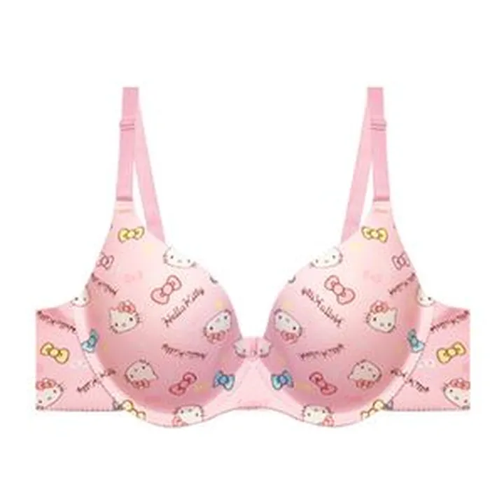 سوتین اسفنجی زنانه مدللیزری دکلته جکدار طرح کیتی کاپ A کد 3193