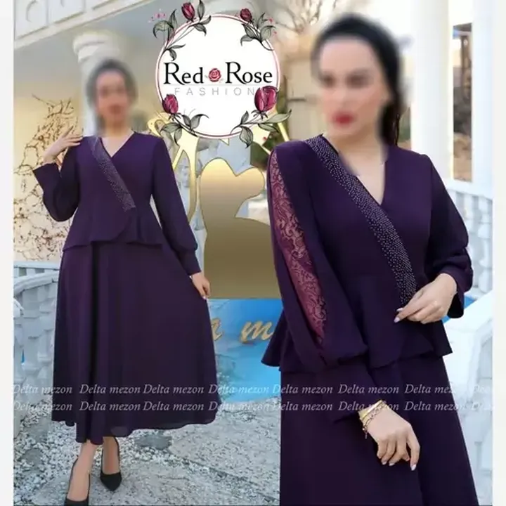 شومیز دامن وانیک کرپ پفکی زنانه دخترانه مناسب 38 تا 44