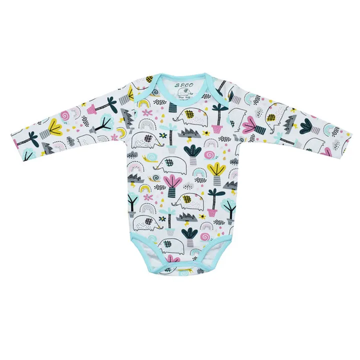 بادی آستین بلند نوزادی اسپیکو مدل تیفانی