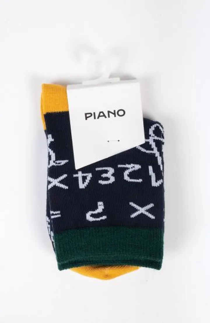 جوراب طرح فضاپیما و اعداد