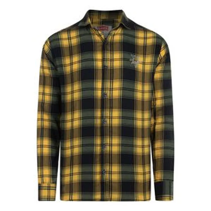 پیراهن آستین بلند یقه برگردان مردانه مدل BANKESH