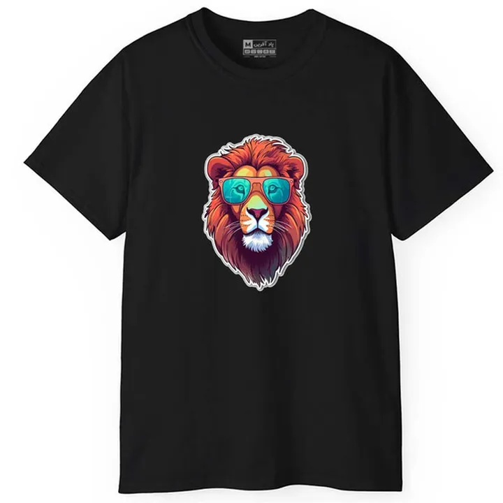 تی شرت آستین کوتاه مردانه پاد آفرین مدل شیر کد 061...