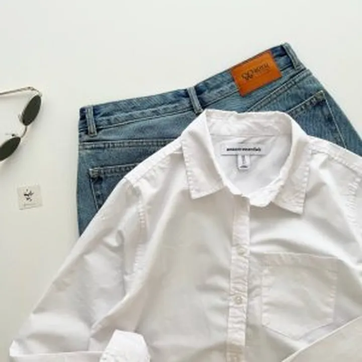 شومیز سفید وارداتی آمازون