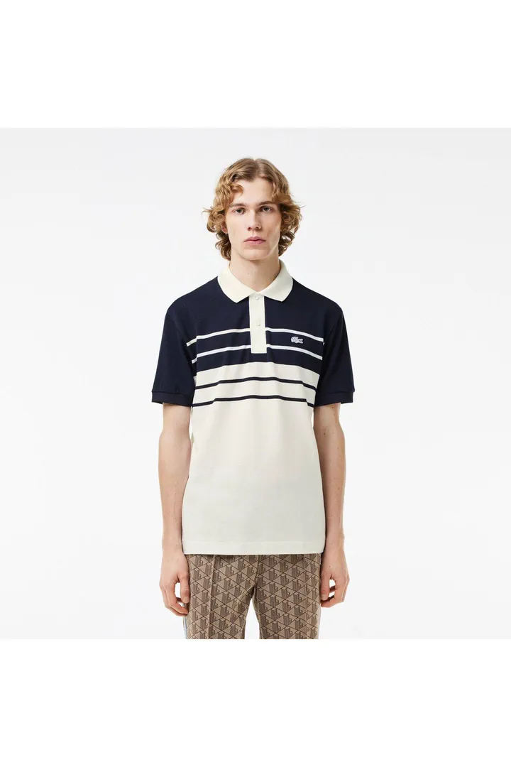 <span class="text-styled__StyledSpan-sc-d280c10c-1 dvOaRP">Lacoste< span>L.12.12 چوگان سفید راه راه کلاسیک مناسب مردانه