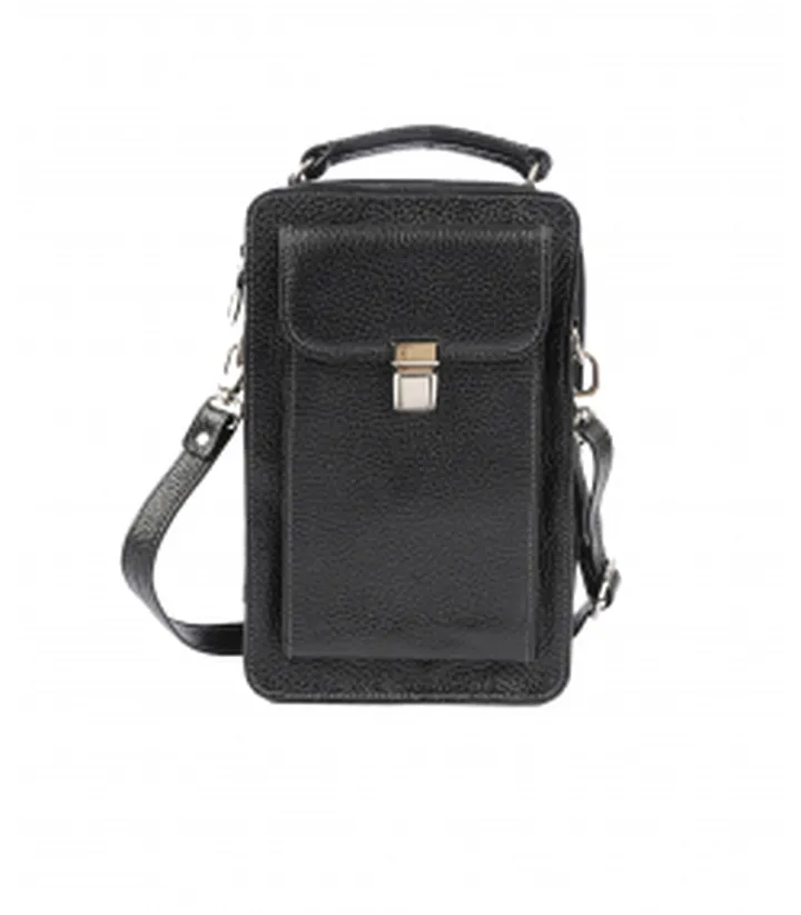 کیف مردانه چرم طبیعی بیسراک Bisrak مدل NL-Crossbody-D6-F