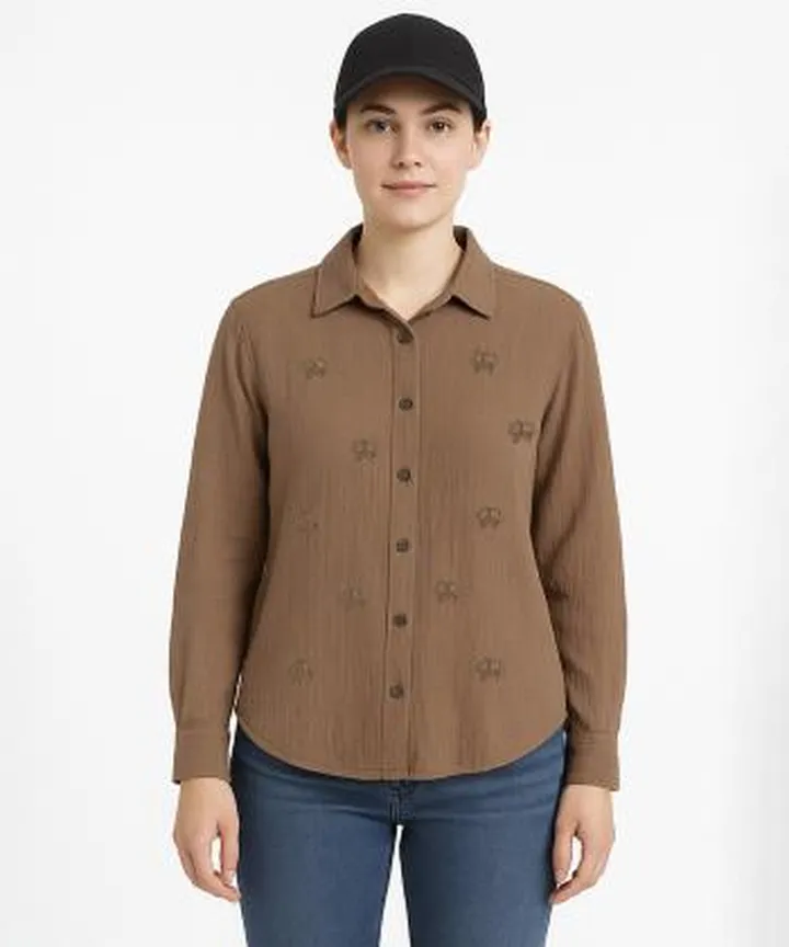 شومیز آستین بلند زنانه نارین مد مدل 844