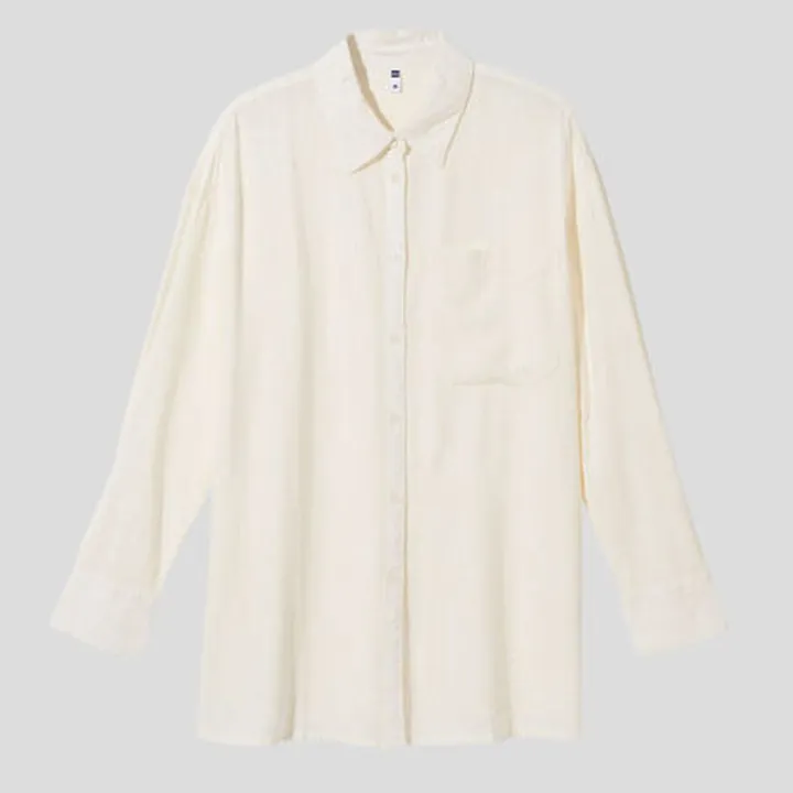 شومیز لینن جیبی سیمپل هما