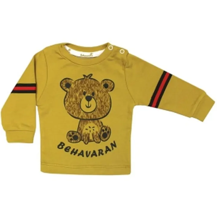 بلوز آستین بلند نوزاد پسرانه طرح گوچی به آوران Behavaran Gucci