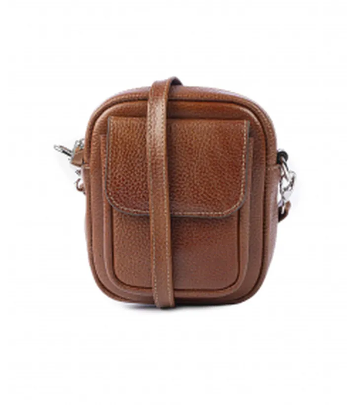 کیف مردانه چرم طبیعی بیسراک Bisrak مدل NL-Crossbody-SportN1-F