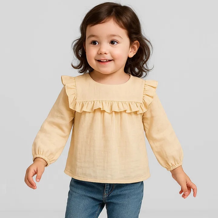 بلوز آستین بلند دخترانه تیتیش مدل 2471518