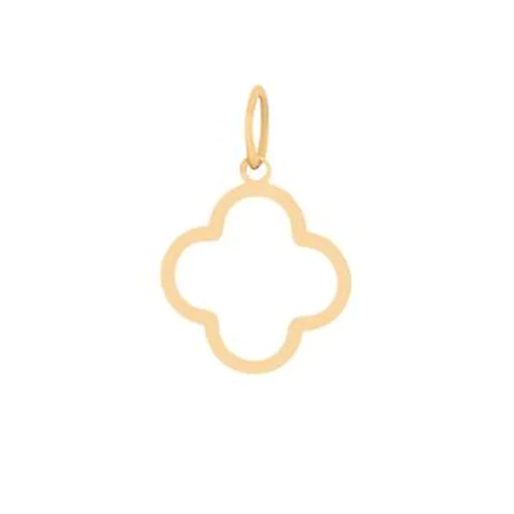 آویز گردنبند طلا 18 عیار زنانه درگونه مدل ونکلیف