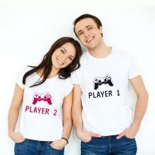 تیشرت ست Player 1 & Player 2 مدل A 11