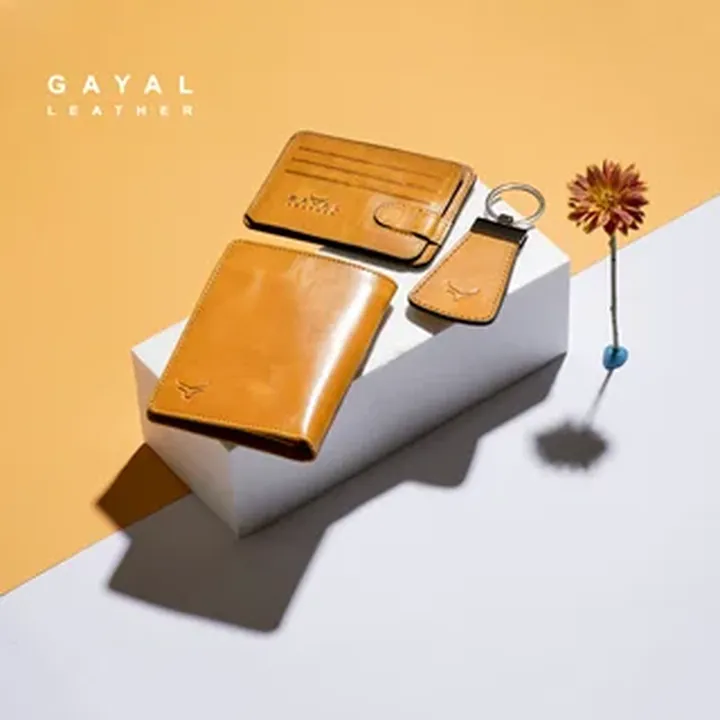 ست چرم گَیال S206 خردلی (GAYAL Leather)