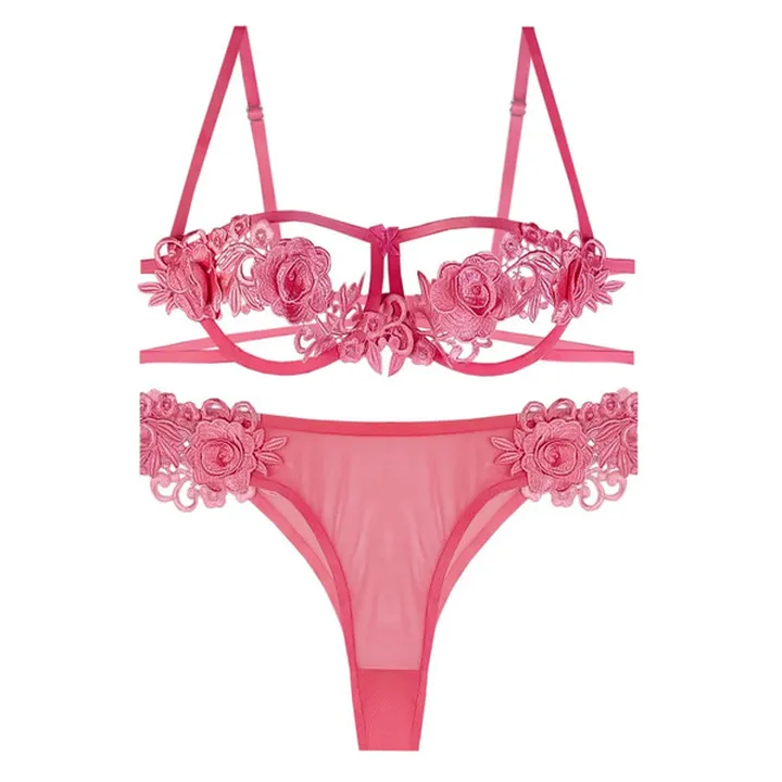 ست شورت و سوتین زنانه مکسوریا مدل انبرودی گلدانتل...