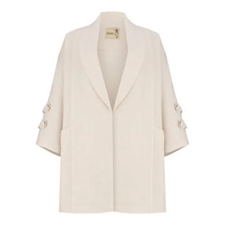 مانتو زنانه الساناکد 222079 رنگ کرم