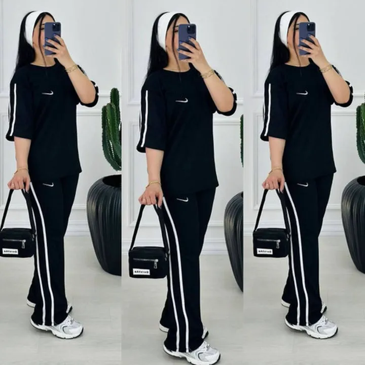 ست تیشرت شلوار ارکیده کد 86276