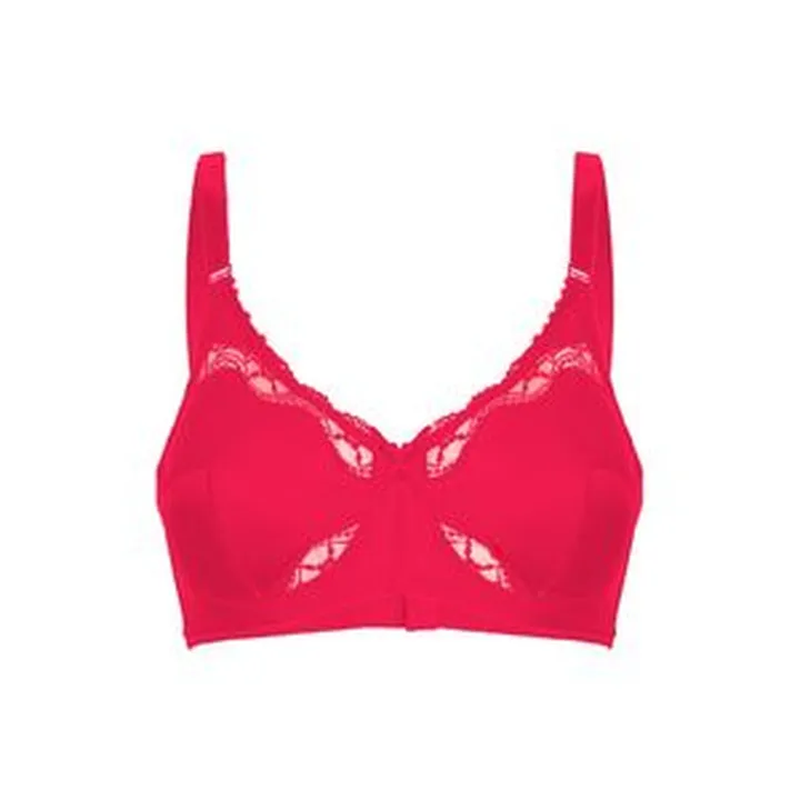 سوتین زنانه لین مدل فنردار پروانه ای کد 602 رنگ سرخابی