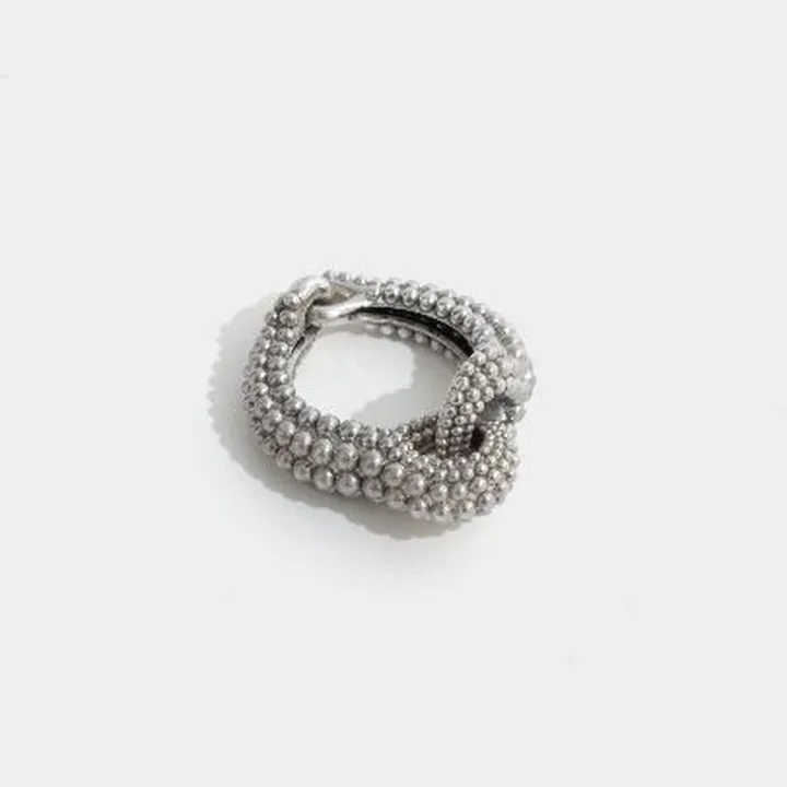 انگشتر گوارسه نقره تاشو