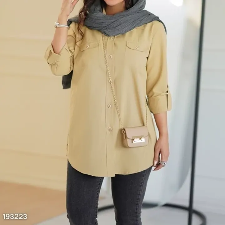 مانتو کتان زنانه مدل تامیلا 