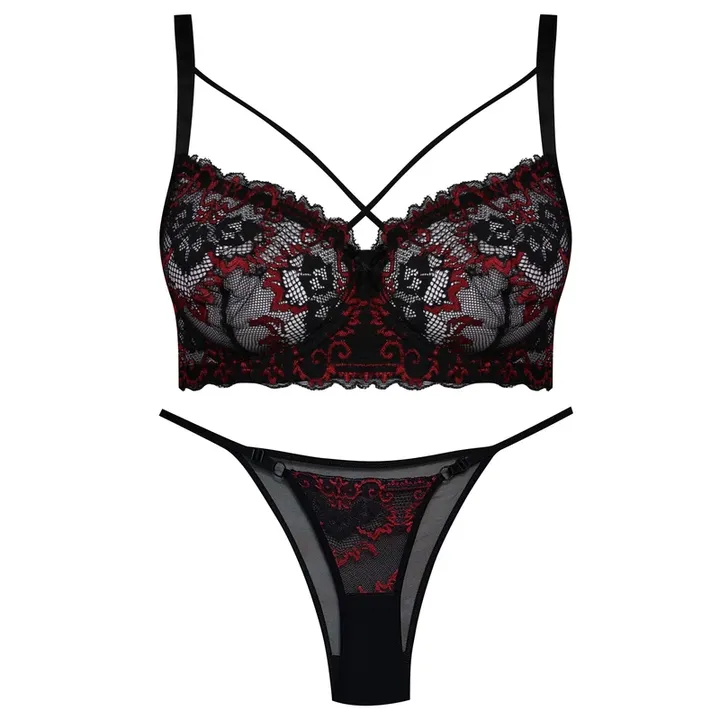 ست شورت و سوتین زنانه کارنا رز مدل هارنس فنردار کد 4868-2037