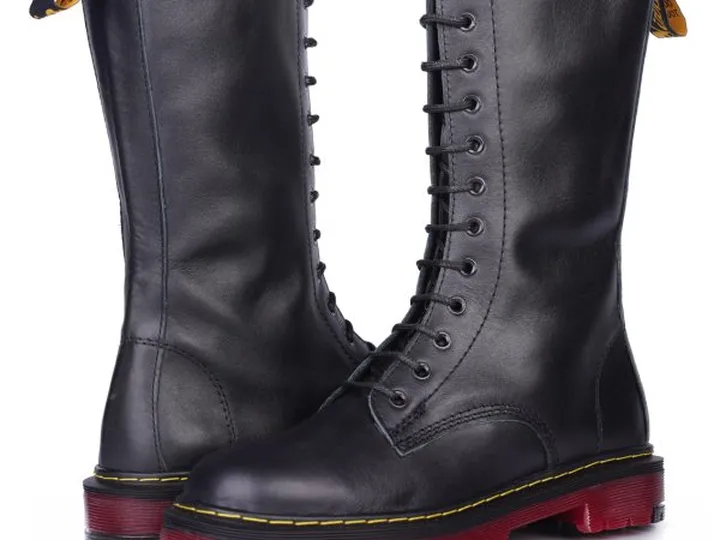 بوت 32 بند زیره قرمز زنانه