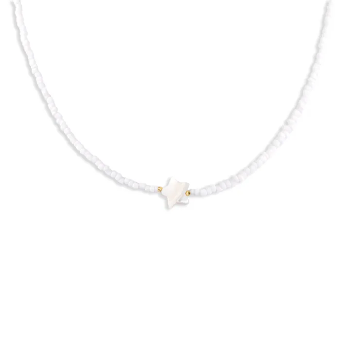 گردنبند طلا گوی ستاره صدفی