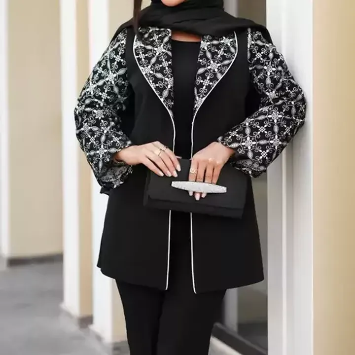 کت شلوار فاخر مجلسی با جنس کرپ مازراتی لایه کوبی شده