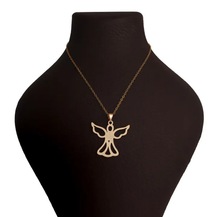گردنبند طلا 18 عیار زنانه طلای کامک مدل فرشته