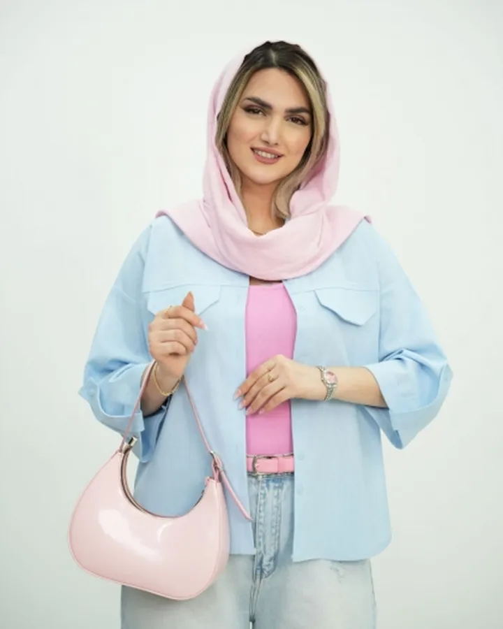 شومیز لینن جیب نما رایکی کد5888