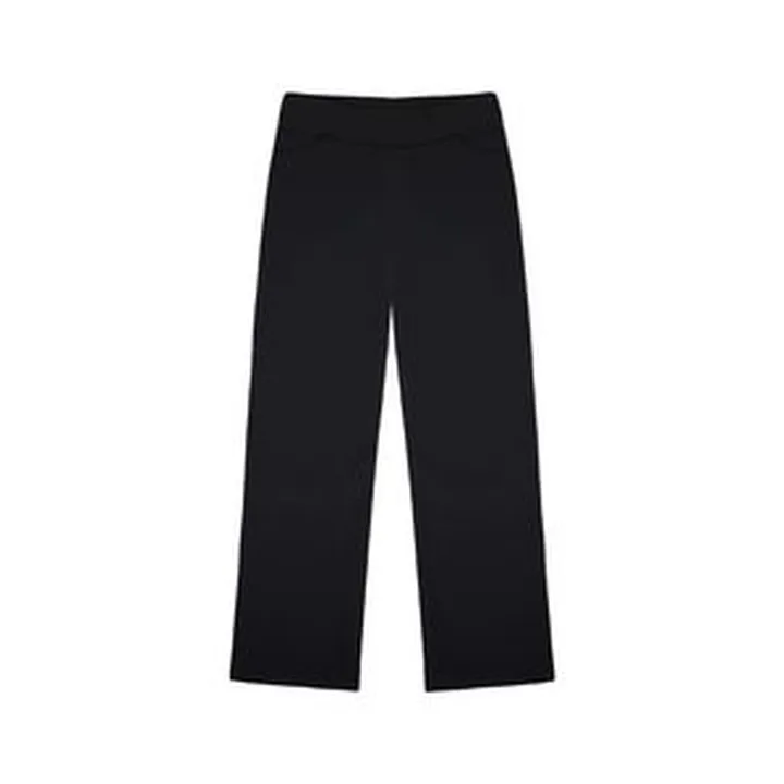 شلوار جین بگ زنانه مدل نیم بگ جین کاغذی رنگ مشکی