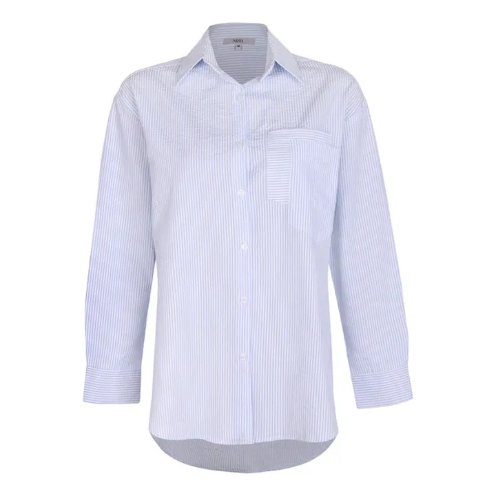 تونیک آستین بلند زنانه نیزل مدل 1248 رنگ آبی