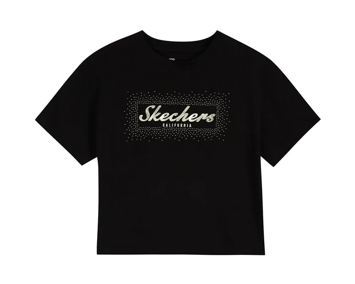 Skechersتیشرت روزانه W Graphic Tee Shiny Logo T-Shirt