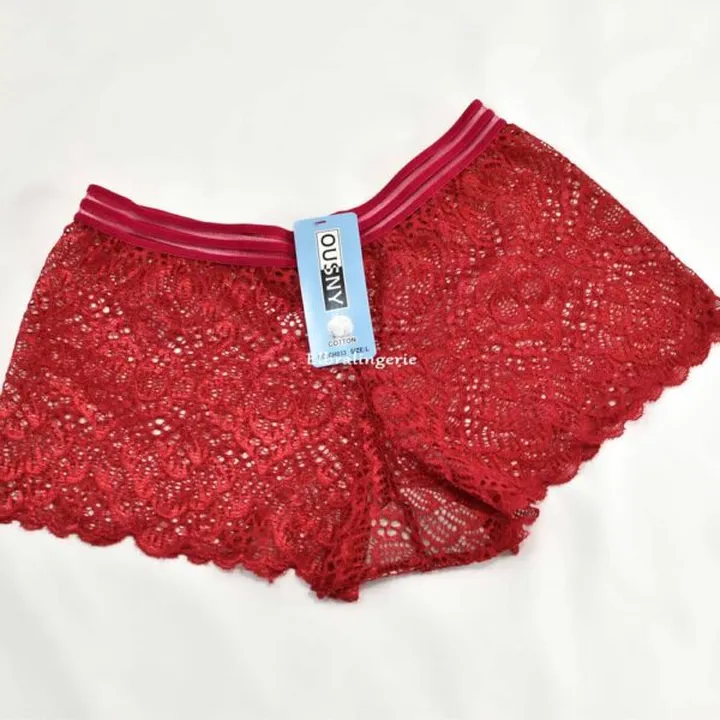 شورت زنانه گیپوری نیم پا French knickers کد 03