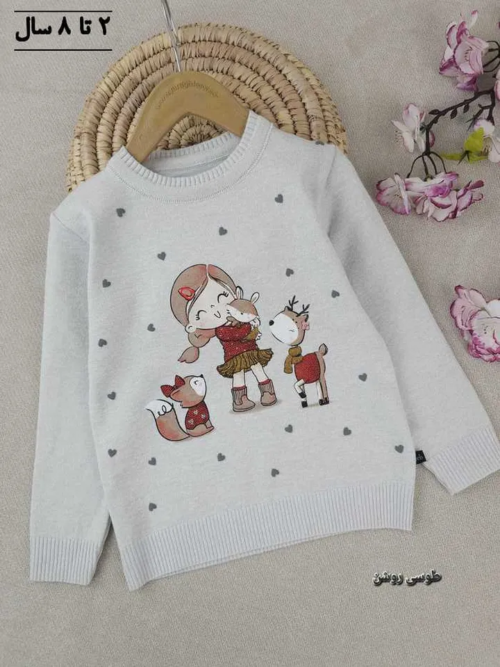 بلوز بافت دخترانه دختر آهو