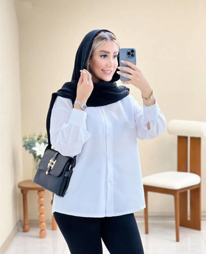 شومیز سفید کد 81703