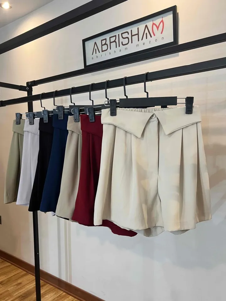 شلوارک کرپ بهاره