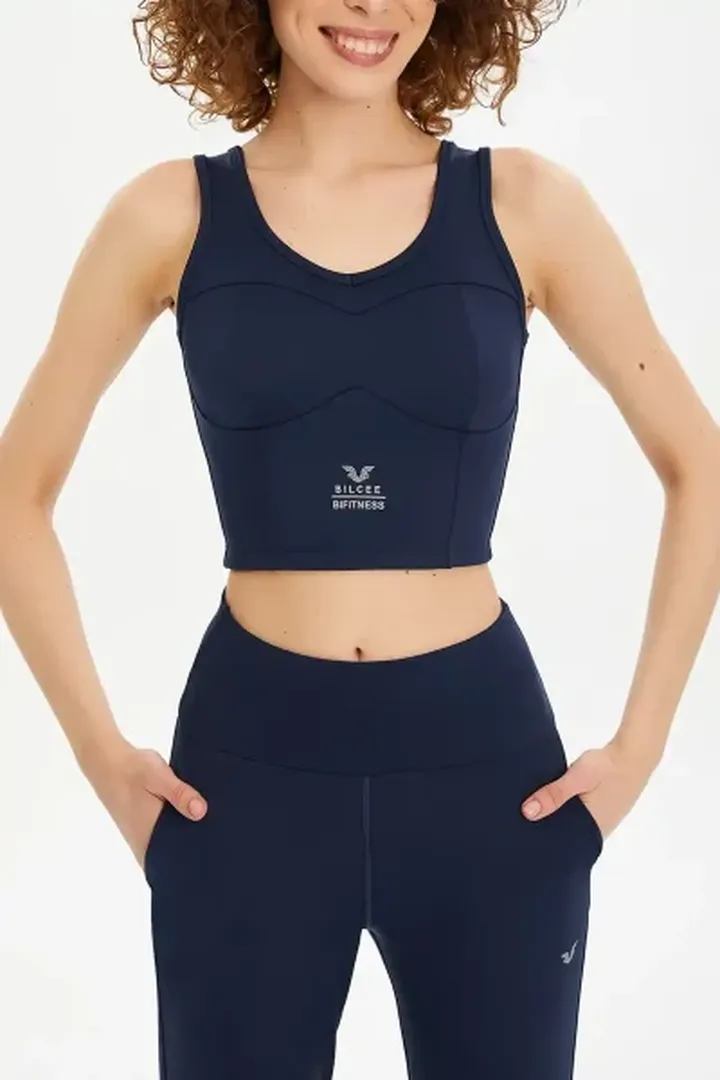 نیم تنه ورزشی زنانه بیلسی 0604- سرمه ای