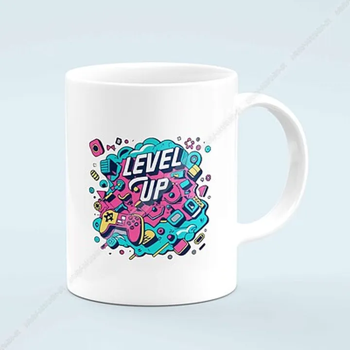 ماگ گیمینگ طرح Level up