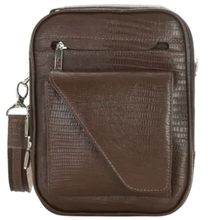 کیف دوشی مردانه چرم طبیعی مدل سورنا کد 2610