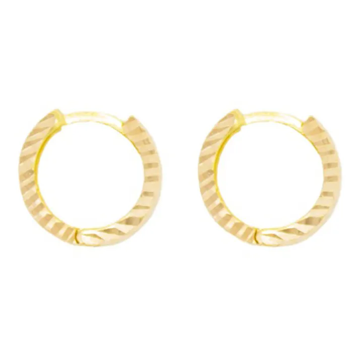 گوشواره حلقه ای طلا 18 عیار زنانه دوست خوب مدل 509